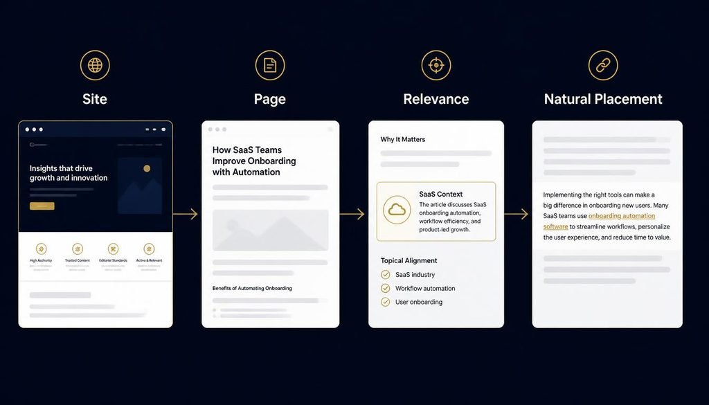 How to evaluate a backlink placement for SaaS SEO
